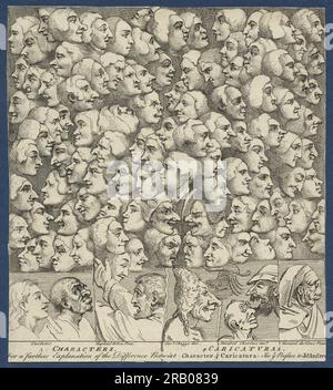 Characters and Caricaturas 1743 by William Hogarth Stock Photo