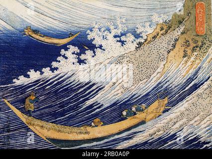 Ocean waves by Katsushika Hokusai Stock Photo