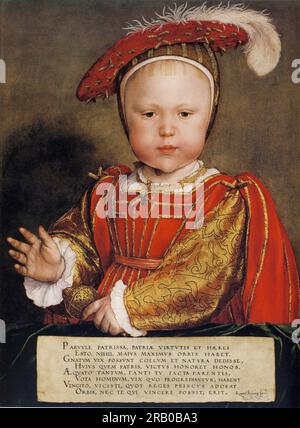 Portrait of Edward VI as a Child c.1538; Germany by Hans Holbein the Younger Stock Photo