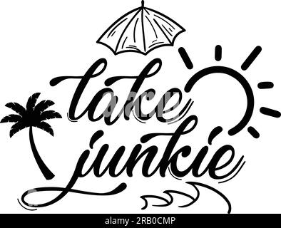 Lake Junkie Design Vector Art Stock Vector