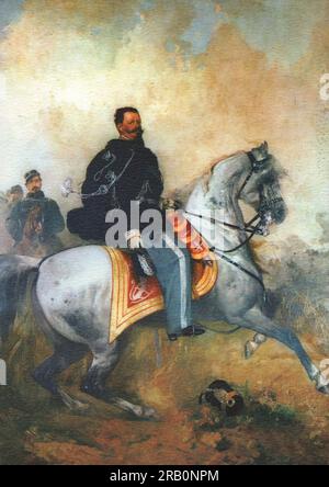King Vittorio Emanuele II Portrait Stock Photo - Alamy