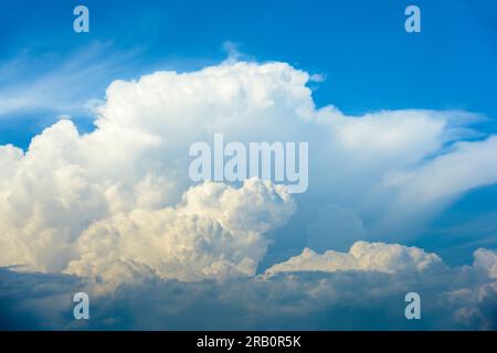 Cloud front with thunderclouds. Stock Photo