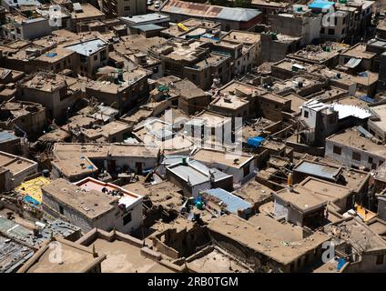 High angle view of the town, Ladakh, Leh, India Stock Photo