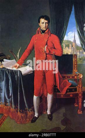 Portrait of Napoléon Bonaparte, The First Council 1804 by Jean Auguste Dominique Ingres Stock Photo