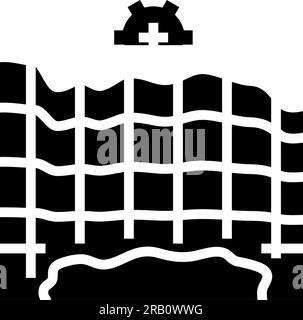 oil reservoir simulation petroleum engineer glyph icon vector illustration Stock Vector