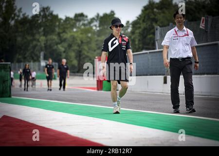 KOBAYASHI Kamui (jpn), Toyota Gazoo Racing, Toyota GR010 - Hybrid, portrait Track walk, piste during the 6 Hours of Monza 2023, 3rd round of the 2023 FIA World Endurance Championship, from July 7 to 9, 2023 on the Autodrome Nazionale di Monza, in Monza, Italy Stock Photo