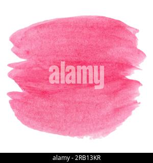 Pink watercolor abstract spot. You can use it as a brush or as a background Stock Vector