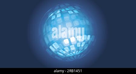 Abstract Globe Design - Wide Layout, Vector Design Template with Copy Space Stock Vector