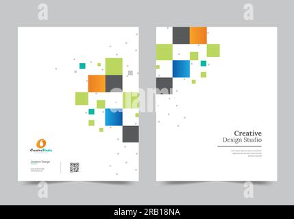 Cover design for annual report Template Stock Vector