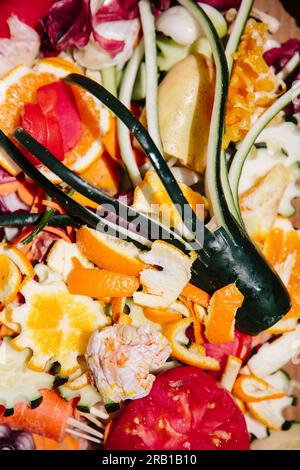 Close-up of fruit and vegetable scraps Stock Photo