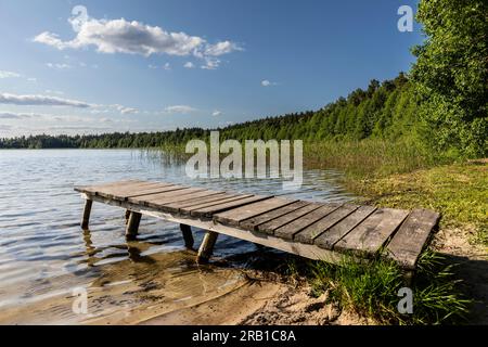 Europe, Poland, Podlaskie Voivodeship, Suwalskie / Suwalszczyzna / Suwalki Region, Plaskie lake Stock Photo