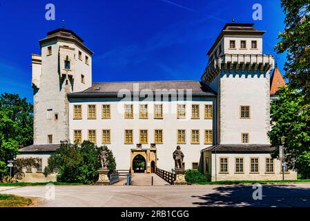 Asparn an der Zaya, Asparn Castle, Lower Austria, Austria Stock Photo