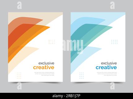 Cover design for annual report and business catalog, magazine, flyer or booklet Stock Vector