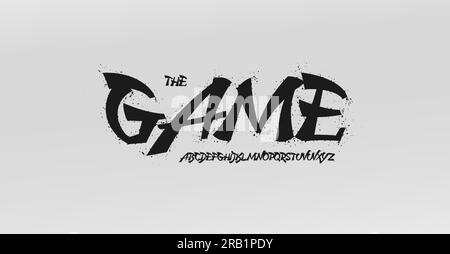 Expressive alphabet, playful energetic letters for dynamic comic design ...