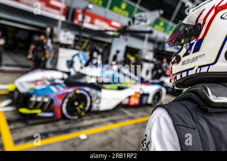 DUVAL Loic (fra), Peugeot TotalEnergies Hybrid 9X8 Hypercar, portrait during the 6 Hours of Monza 2023, 3rd round of the 2023 FIA World Endurance Championship, from July 7 to 9, 2023 on the Autodrome Nazionale di Monza, in Monza, Italy Stock Photo