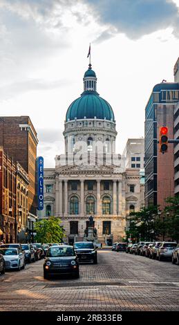 The Indiana State Capitol Building, Indianapolis, Indiana Stock Photo