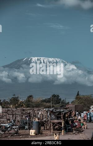 Emali Kimana Oloitokitok Road Highway Amboseli National Park Mount ...