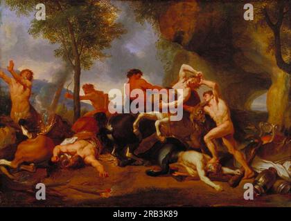 Hercules Slaying the Centaurs by Charles Le Brun Stock Photo