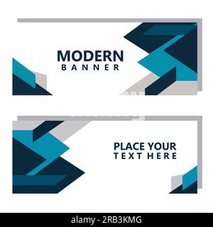 Abstract background geometric taper banner design vector Stock Vector