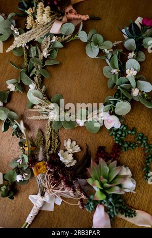 Fake Florals, Crowns & Bouquets in San Diego Stock Photo