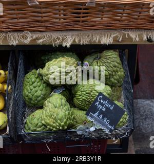 Custard Apples on sale at Borough Market in London Stock Photo
