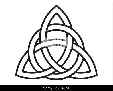 Celtic Knot Icon Silhouette Stock Vector