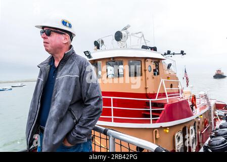 USS Constitution's Fourth of July Turnaround Cruise Stock Photo