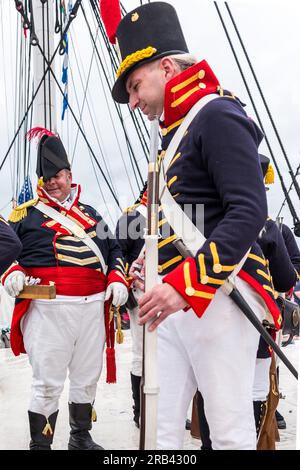 USS Constitution's Fourth of July Turnaround Cruise Stock Photo