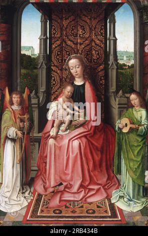 Gerard David, Netherlandish (active Bruges), first documented 1484, died 1523 -- Enthroned Virgin and Child, with Angels 1490-95 Stock Photo