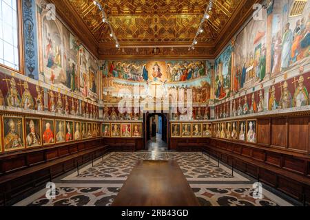Chapter House (Sala Capitular) at Toledo Cathedral Interior - Toledo, Spain Stock Photo