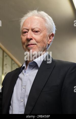 Nobel laureate John Maxwell Coetzee leaves a legacy in the Caja de las Letras, on July 7, 2023, in Madrid, Spain. Stock Photo