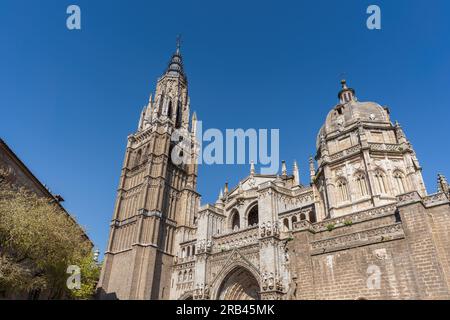 Toledo Cathedral Facade - Toledo, Spain Stock Photo