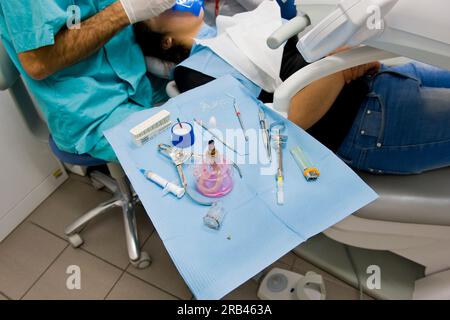 Dentist, Clinic of Emergency, Marghera, Italy Stock Photo