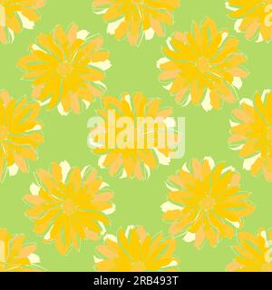 Elegant seamless botanical pattern. Trendy nature ornament for textile, wraping paper, wallpaper, scrapbook, surface design. Stock Vector