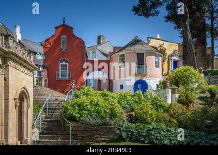 Round House, Portmeirion, North Wales, UK Stock Photo
