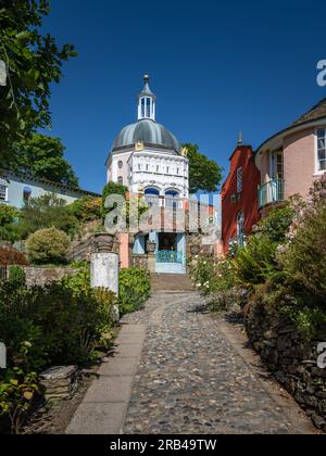 Pantheon or Dome, Portmeirion, North Wales, UK Stock Photo