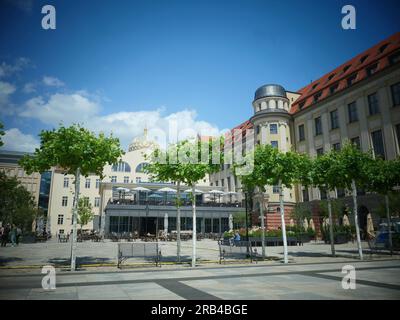 Berlin, Germany. 02nd July, 2023. Inner courtyard of the former main telegraph office in Oranienburger Straße in Berlin-Mitte. Credit: XAMAX/dpa/Alamy Live News Stock Photo