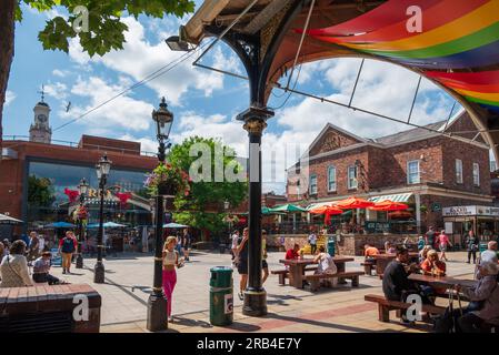 Warrington town centre Golden Square shopping mall. Stock Photo