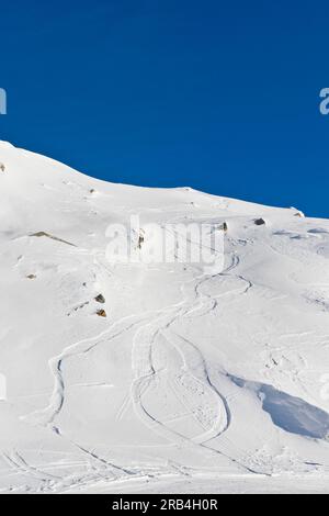 Italy, Piedmont, Macugnaga, Monte Moro Stock Photo