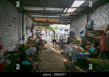 Tarapoto, Peru; 1st October 2022: Food market views in the city of Tarapoto in the Peruvian jungle. Stock Photo