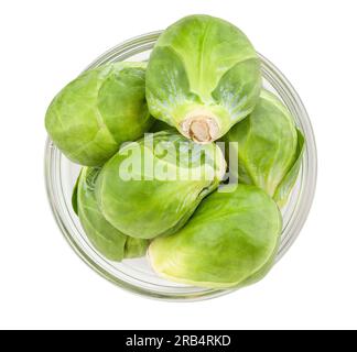 brussels sprouts path isolated on white Stock Photo