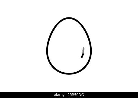 Egg icon. icon related to element of bakery, breakfast food. Line icon style design. Simple vector design editable Stock Vector