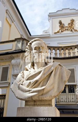 Vittorio alfieri statue. Asti. Piedmont. Italy Stock Photo