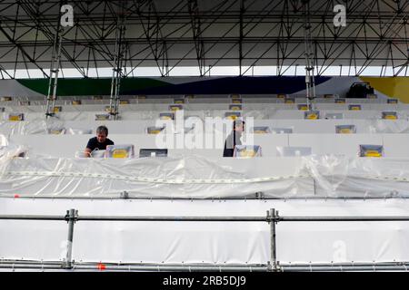 Preparations For World Road Cycling Championships Varese 23-09-2010 Stock Photo