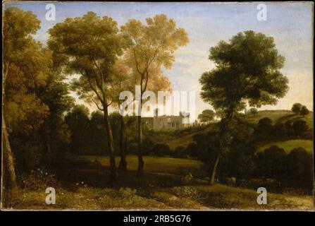 View of La Crescenza 1649 by Claude Lorrain Stock Photo