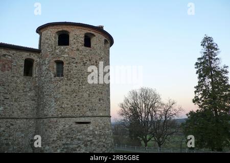 Rocca Anguissola Scotti. Agazzano. Emilia Romagna. Italy Stock Photo