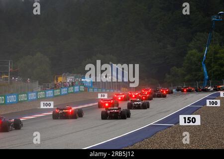 Spielberg, Austria. 1st July, 2023. Start Sprint, F1 Grand Prix of Austria at Red Bull Ring on July 1, 2023 in Spielberg, Austria. (Photo by HIGH TWO) Credit: dpa/Alamy Live News Stock Photo