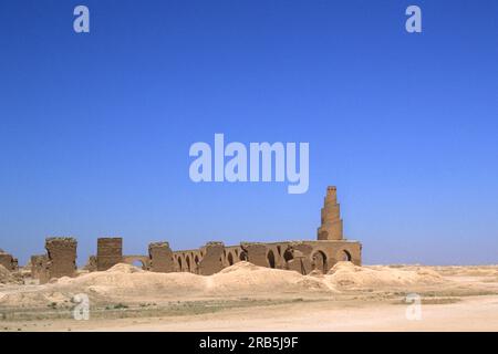 Al Malwuaiya Tower. Malwiya Tower. Minaret. Samarra. Iraq. Asia Stock Photo