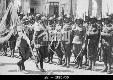 Italian Invasion in Abyssinia. Africa. 1935 Stock Photo