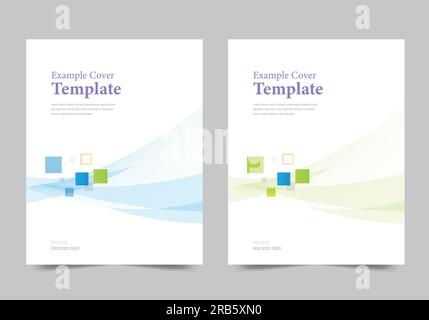 Cover design for annual report template. Stock Vector